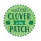 Cutest Clover in the Patch Sign | 12" Round Metal Glitter St. Patrick’s Day Decor-MD0779